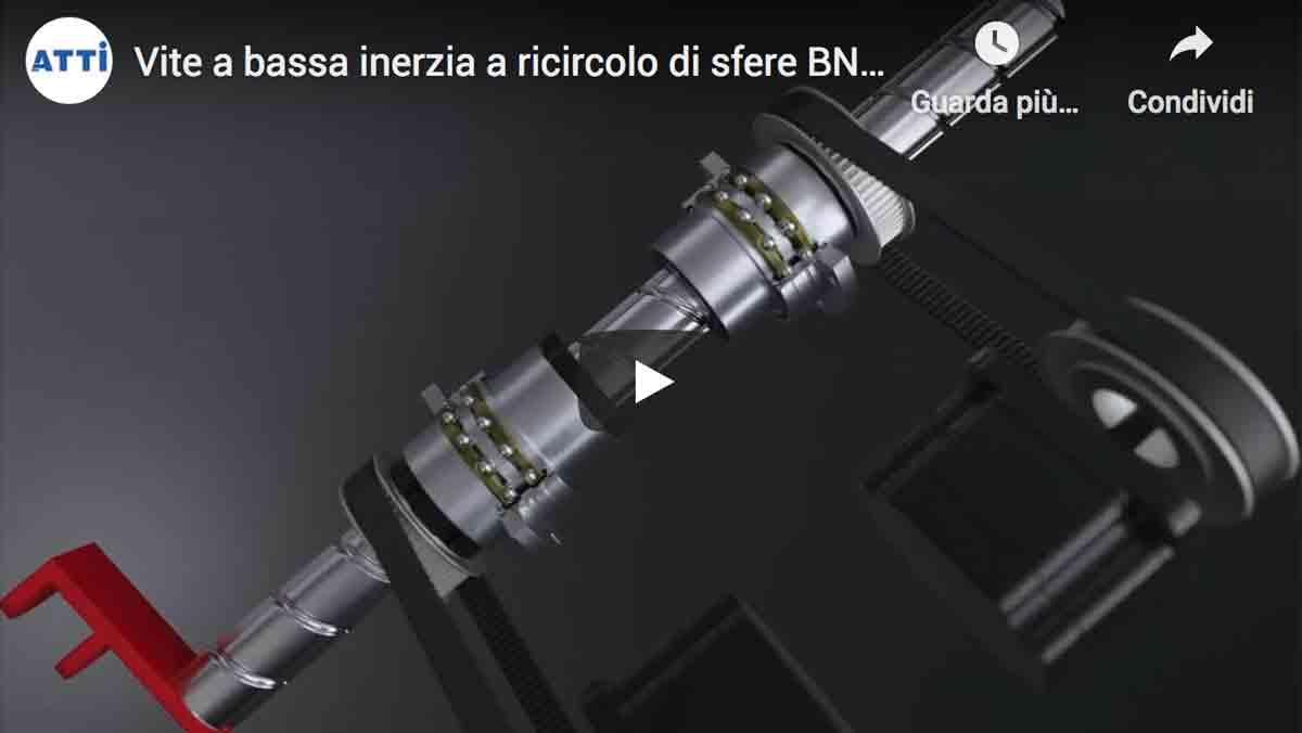 Vite a bassa inerzia a ricircolo di sfere BNS-V di THK